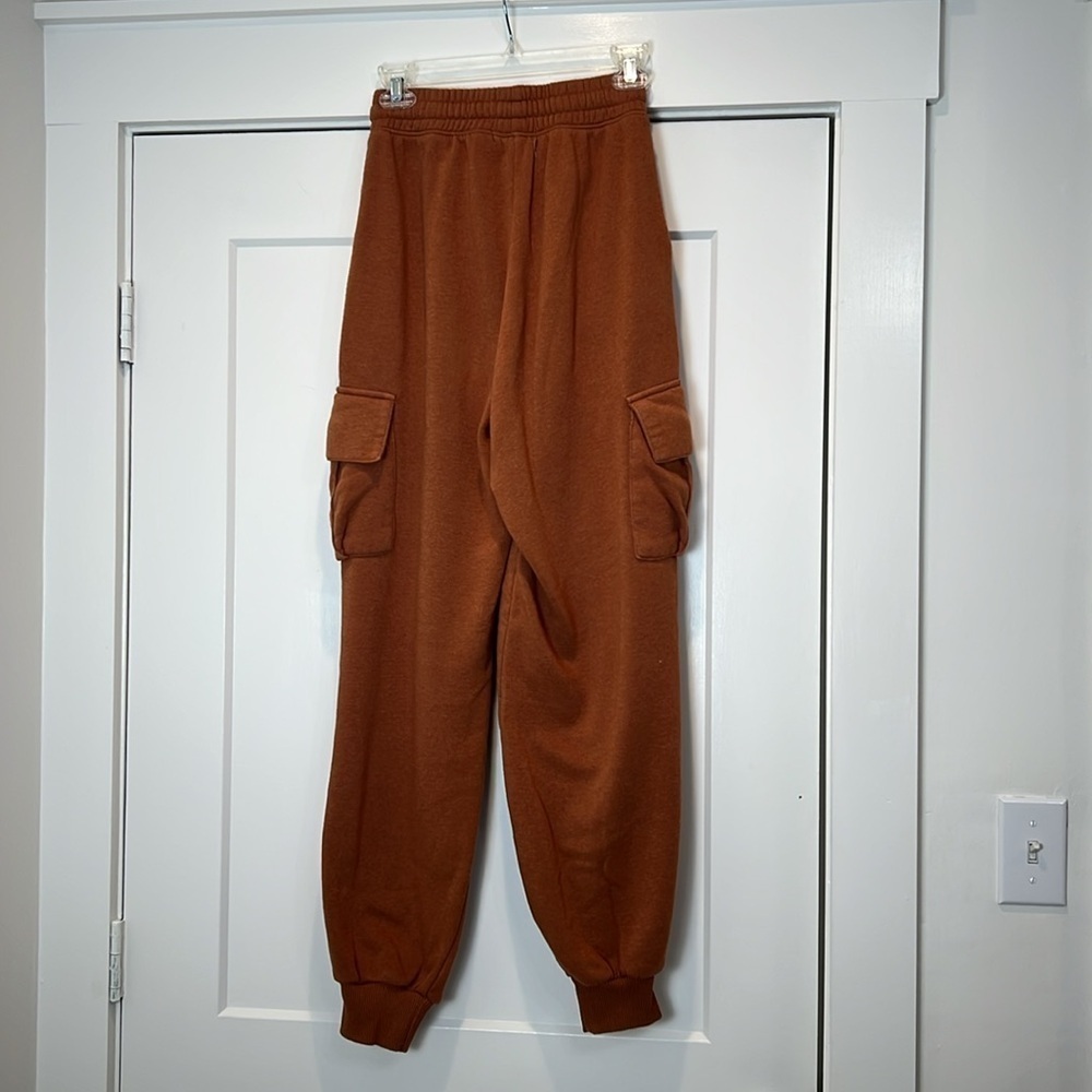 Gilded Intent (Buckle) Rust Jogger Pants size medium. - Picture 5 of 13